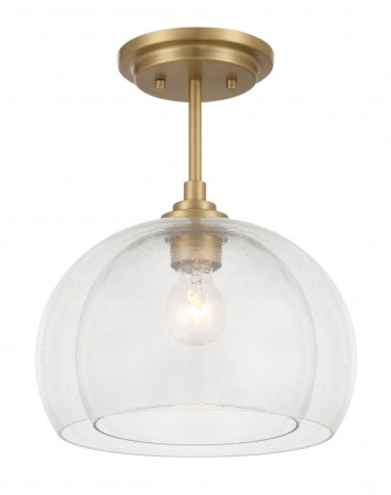 Glint 12" 1-Light Convertible Semi Flush/Pendant