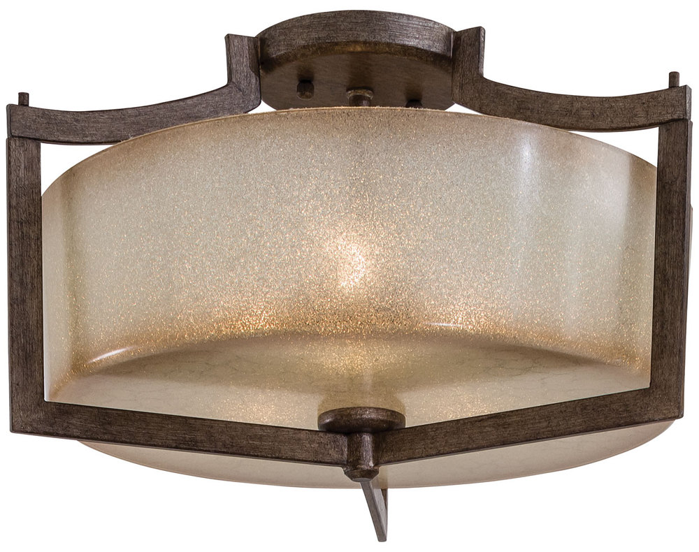 3 LIGHT SEMI FLUSH MOUNT