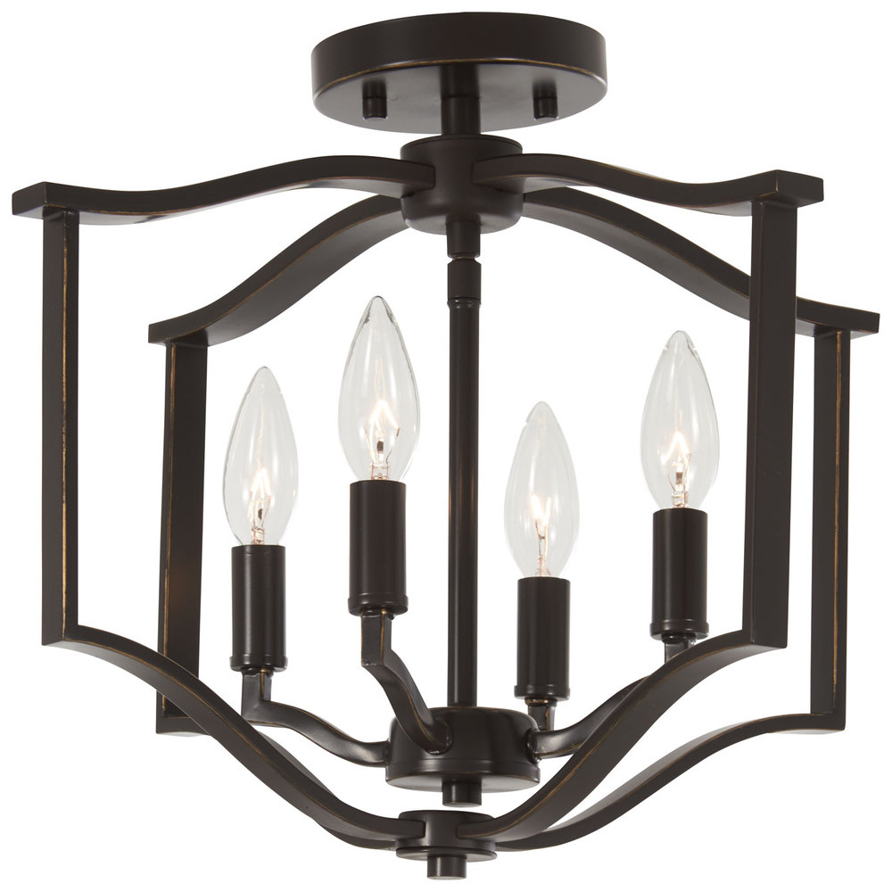 ELYTON - 4 LIGHT SEMI FLUSH