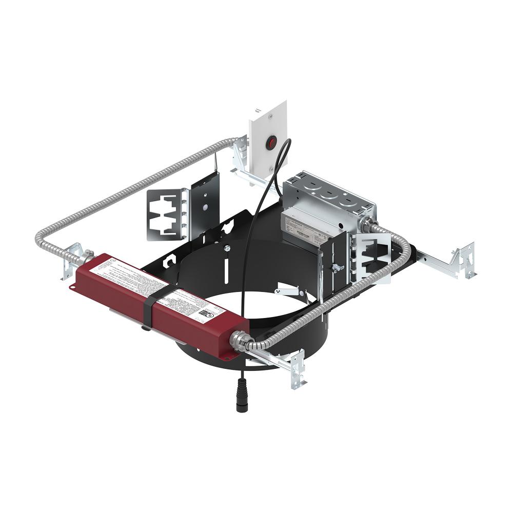8" Sapphire III Non-IC New Construction Housing w/ Remote Test Switch EM Driver, 18W / 1500lm,