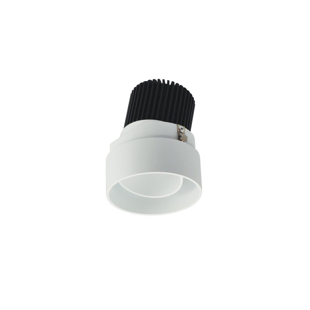 2" Iolite LED Round Trimless Adjustable, 1000lm / 14W, 4000K, Matte Powder White Adjustable /