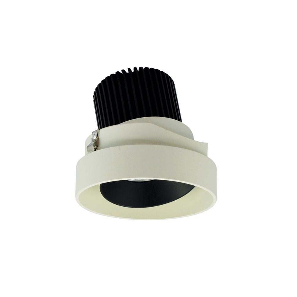 4" Iolite LED Round Trimless Adjustable, 1000lm / 14W, 3000K, Black Adjustable / White Reflector