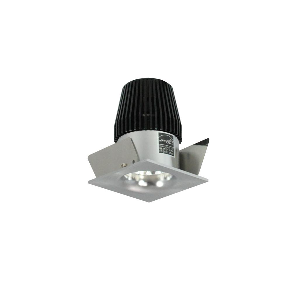 1" Iolite LED BWF Square Bullnose, 600lm, 5000K, Natural Metal Reflector / Natural Metal Flange