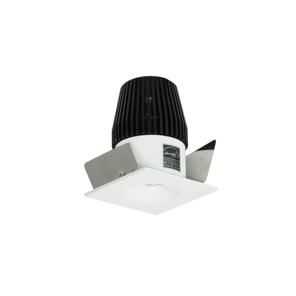 1" Iolite LED NTF Square Reflector with Round Aperture, 600lm, 3000K, Matte Powder White