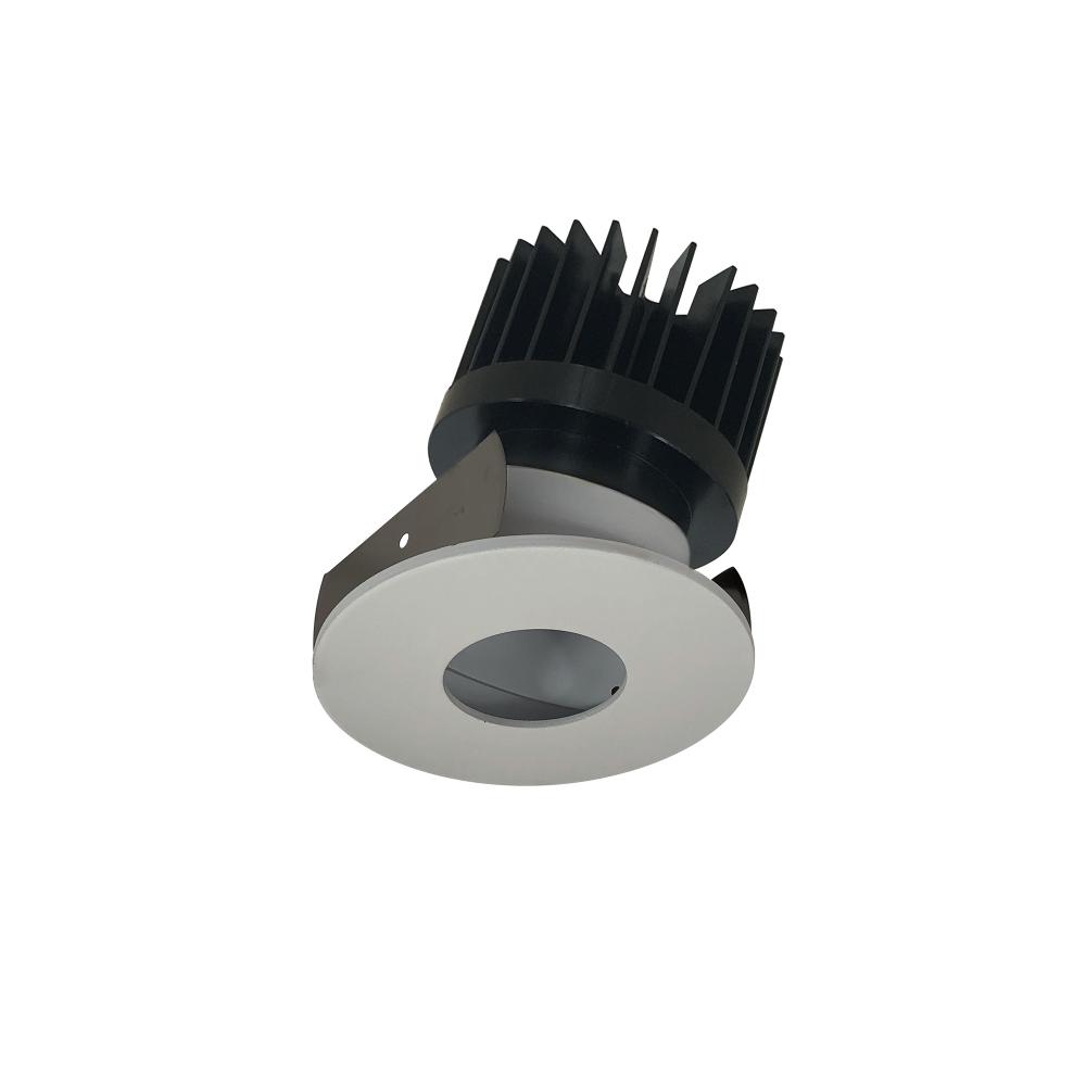 2" Iolite LED Round Adjustable Pinhole, 10-Degree Optic, 800lm / 12W, 3000K, White Pinhole /