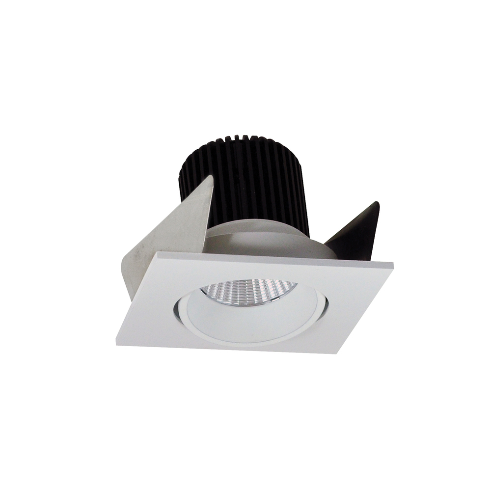2" Iolite LED Square Adjustable Cone Reflector, 1000lm / 14W, 3000K, White Reflector / White