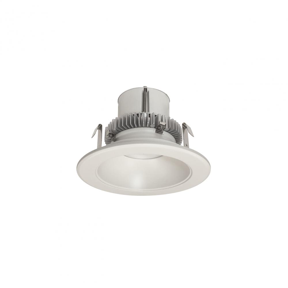 4" Cobalt Click Round Retrofit Reflector, 750lm / 10W, 3000K, White Reflector / White Flange
