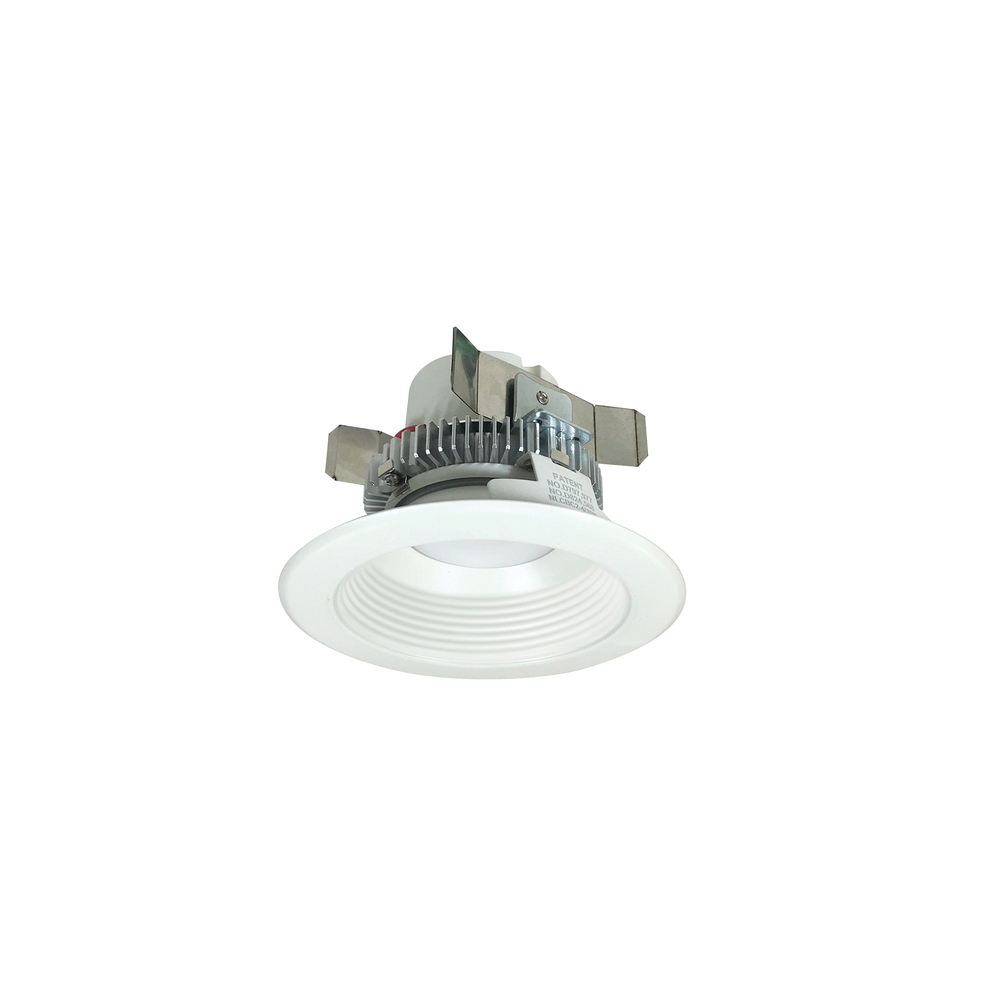 4" Cobalt Click LED Retrofit, Baffle, 750lm / 10W, 3000K, White Baffle / White Flange