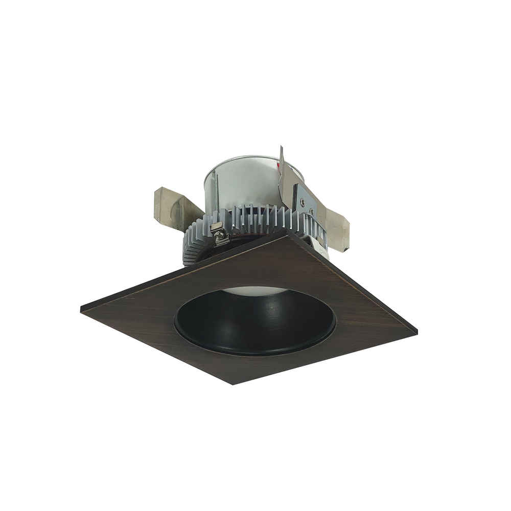 4" Cobalt Click LED Retrofit, Square Reflector with Round Aperture, 750lm / 10W, 3000K, Bronze