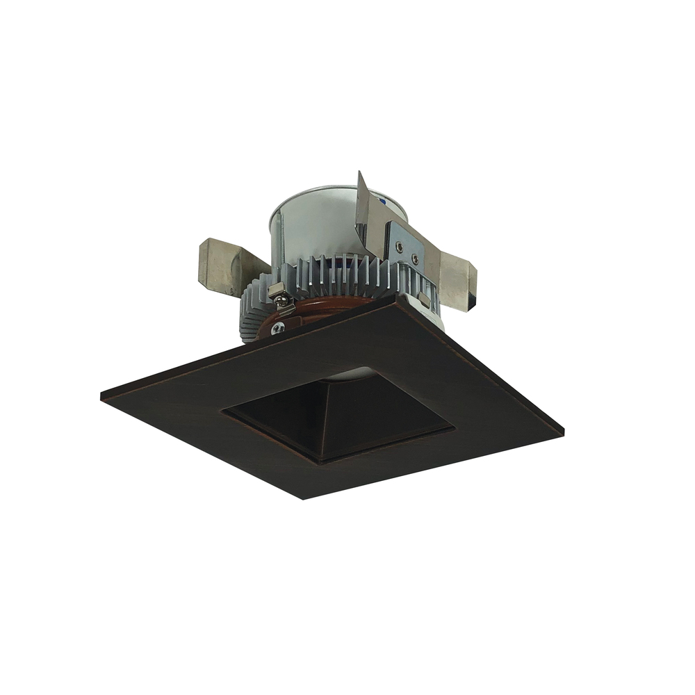 4" Cobalt Click LED Retrofit, Square Reflector, 750lm / 10W, 3000K, Bronze Reflector / Bronze