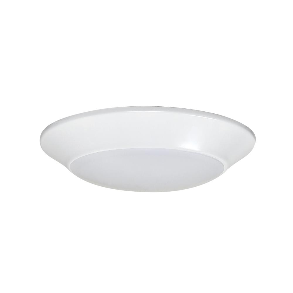 4" AC Opal LED Surface Mount, 700lm / 10W, Selectable CCT, White finish
