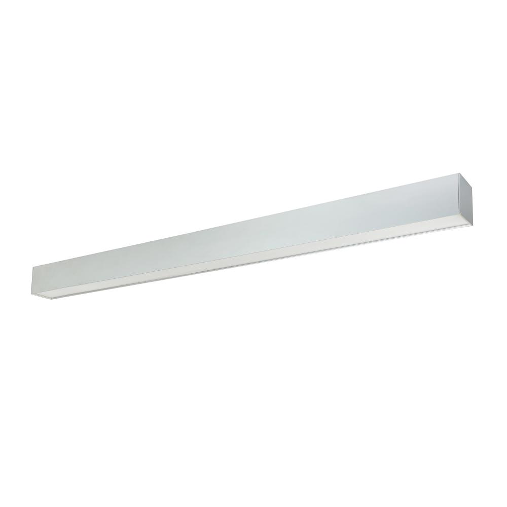 8' L-Line LED Indirect/Direct Linear, 12304lm / Selectable CCT, Aluminum Finish
