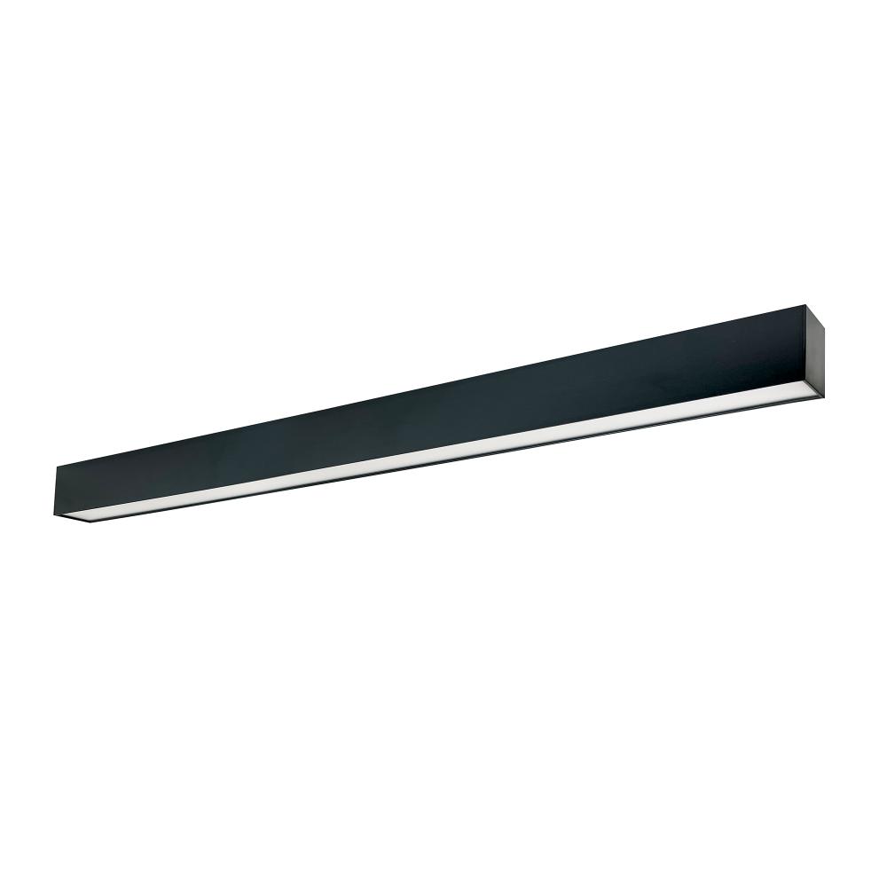 8' L-Line LED Indirect/Direct Linear, 12304lm / Selectable CCT, Black Finish