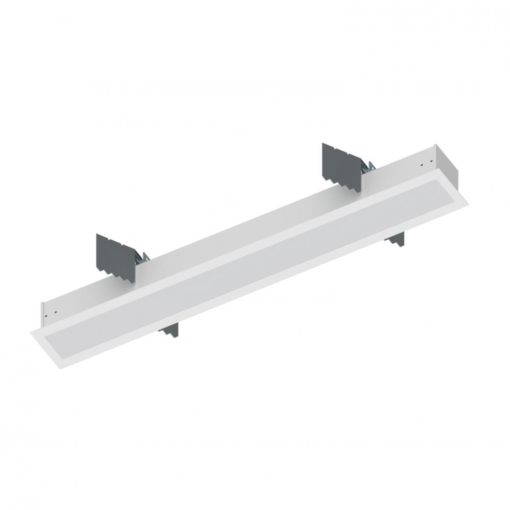 2' L-Line LED Recessed Linear, 2100lm / 3500K, White Finish
