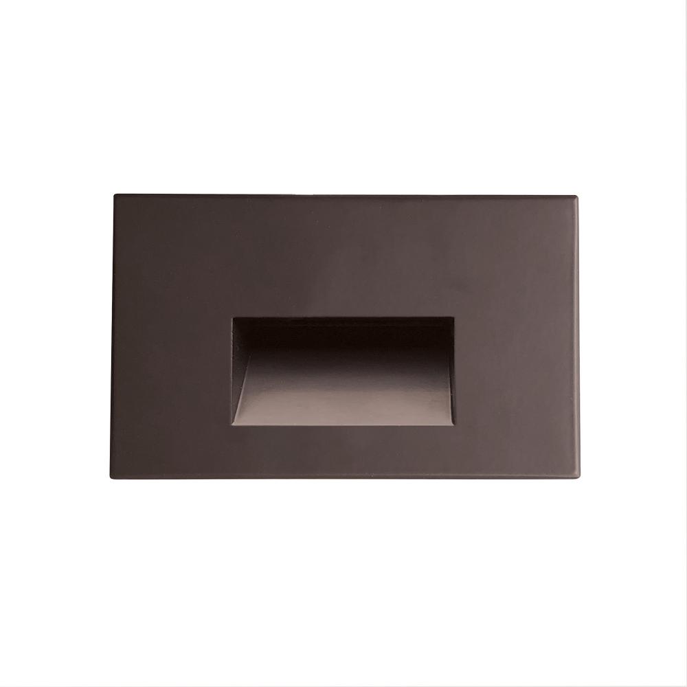 Ari LED Step Light w/ Horizontal Wall Wash Face Plate, 88lm / 5W, 3000K, Bronze Finish
