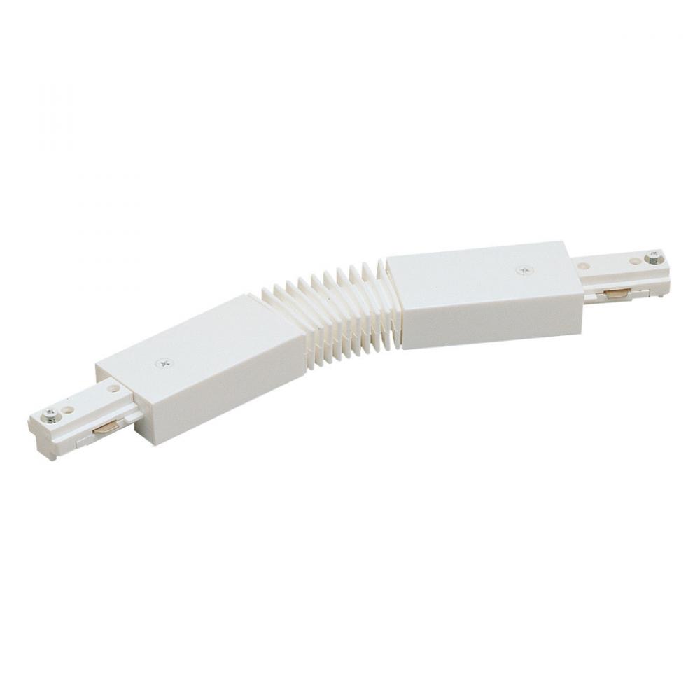 Flexible Connector for One-Circuit Track, White Finish