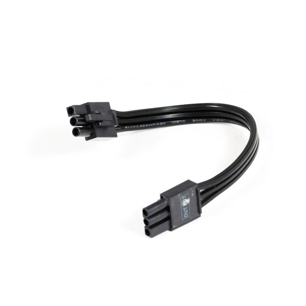 6" LEDUR Interconnect Cable, Black