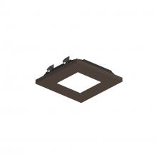 Nora NAPT-3SPHBZ/CL - 3" Apollo Square Flangeless Pinhole Trim with Clear Lens, Bronze Finish