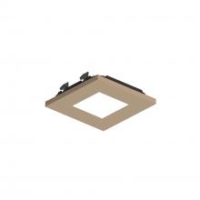Nora NAPT-3SPHWD - 3" Apollo Square Flangeless Pinhole Trim, Wheat Diffused Finish