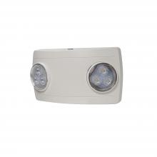 Nora NE-612LEDW - Compact Dual Head LED Emergency Light, 120/277V, White
