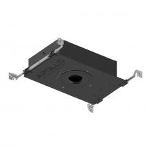 Nora NHAPIC-3R05L23040DC - 3" Apollo Round IC Air-Tight New Construction Housing w/ 0.5" to 0.875" Ceiling Collar,