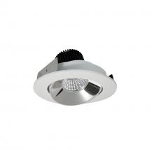 Nora NIO-4RC27XCMPW/10 - 4" Iolite LED Round Adjustable Cone Reflector, 1000lm / 14W, 2700K, Specular Clear Reflector /