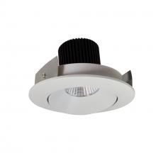 Nora NIO-4RC27XWW/10 - 4" Iolite LED Round Adjustable Cone Reflector, 1000lm / 14W, 2700K, White Reflector / White