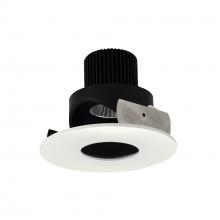 Nora NIO-4RPHA35QBMPW - 4" Iolite LED Round Adjustable Pinhole, 10-Degree Optic, 800lm / 12W, 3500K, Black Pinhole /