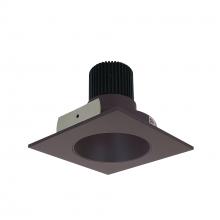 Nora NIO-4SNDC30XBZ/10 - 4" Iolite LED Square Reflector with Round Aperture, 1000lm / 14W, 3000K, Bronze Reflector /