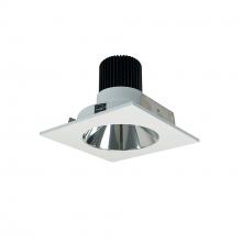Nora NIO-4SNDC30XCMPW/10 - 4" Iolite LED Square Reflector with Round Aperture, 1000lm / 14W, 3000K, Specular Clear