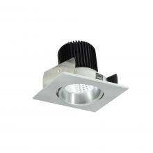 Nora NIOB-2SC27XNN/10 - 2" Iolite LED Square Adjustable Cone Reflector, 1000lm / 14W, 2700K, Natural Metal Reflector /