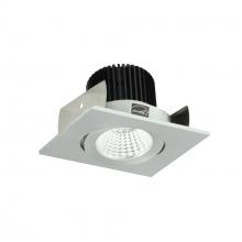 Nora NIOB-2SG30XNN/10 - 2" Iolite LED Square Adjustable Gimbal, 1000lm / 14W, 3000K, Natural Metal Finish