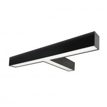 Nora NLUD-T334B/OS - "T" Shaped L-Line LED Indirect/Direct Linear, 5027lm / Selectable CCT, Black Finish, with