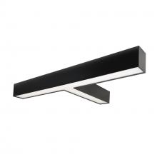 Nora NLUD-T334B - "T" Shaped L-Line LED Indirect/Direct Linear, 5027lm / Selectable CCT, Black Finish
