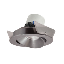 Nora NPR-4RC35XNN - 4" Pearl LED Round Adjustable Cone Retrofit, 1000lm / 12W, 3500K, Natural Metal Reflector /