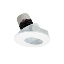 Nora NPR-4RSL30XMPW - 4" Pearl LED Round Adjustable Pinhole Retrofit, 1000lm / 12W, 3000K, Matte Powder White Pinhole