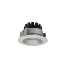 Nora NRM3-41L130FHZW - 4" Marquise III Round Open Reflector, 900lm, 3000K, Flood Optic, Haze Reflector/White Flange