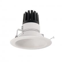 Nora NRM3-61L330FWW - 6" Marquise III Round Open Reflector, 2000lm, 3000K, Flood Optic, White Reflector/White Flange