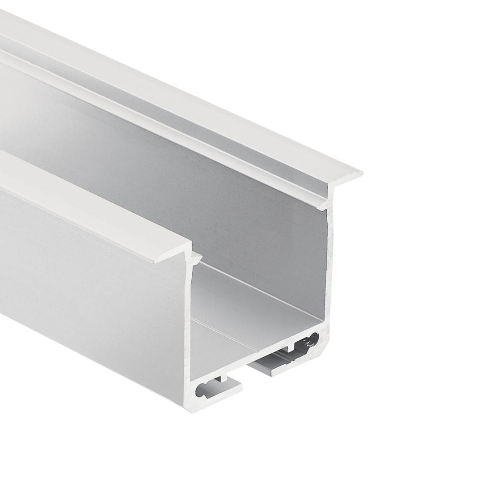TE Enhanced Series Deep Well Recessed Channel Silver