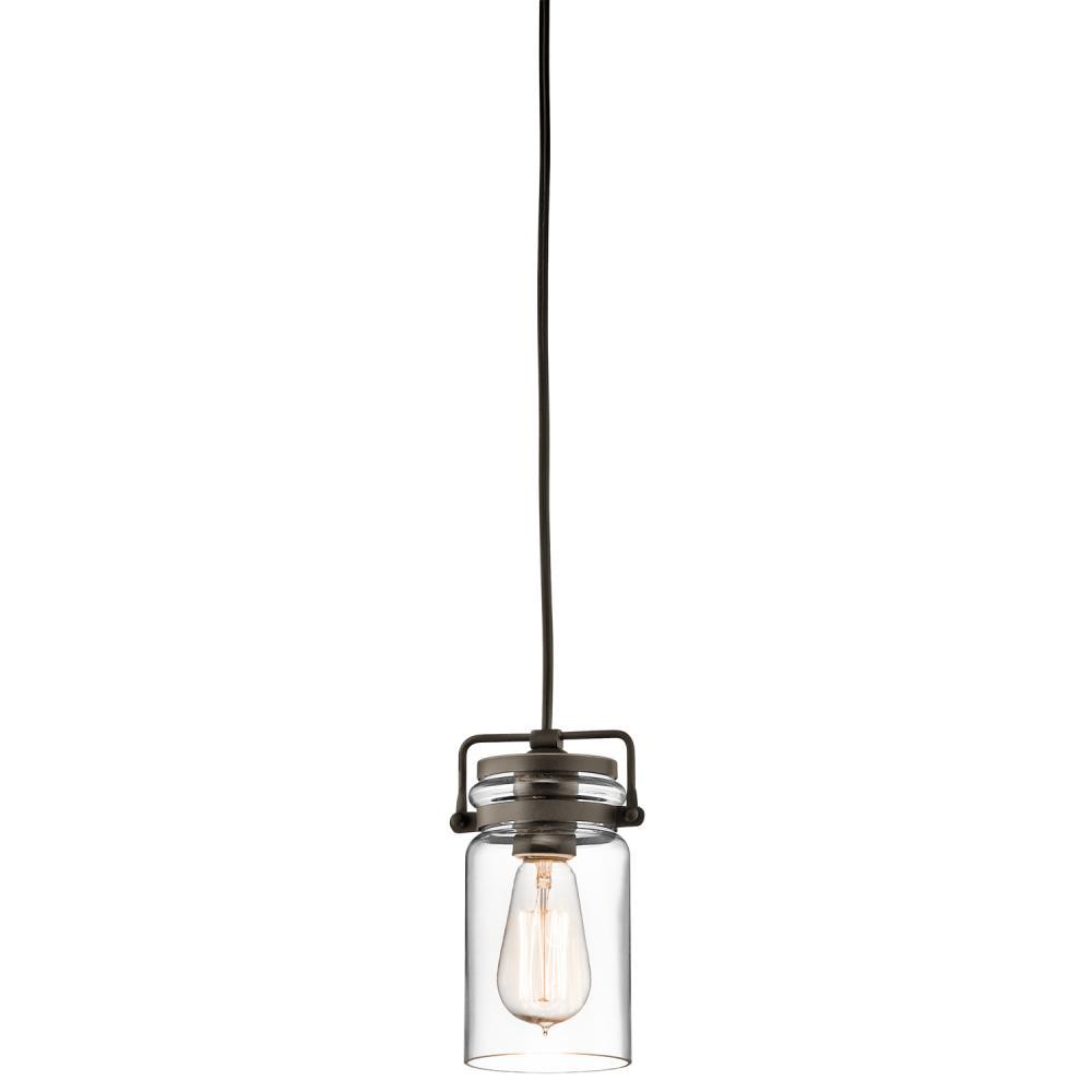 1 Light Mini Pendant with Clear Glass