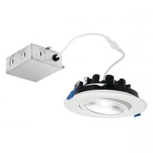 Kichler DLGM06R2790WHT - Direct-to-Ceiling 6 inch Round Gimbal 27K LED Downlight in White