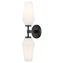 Lark 85505BK - Large Two Light Sconce