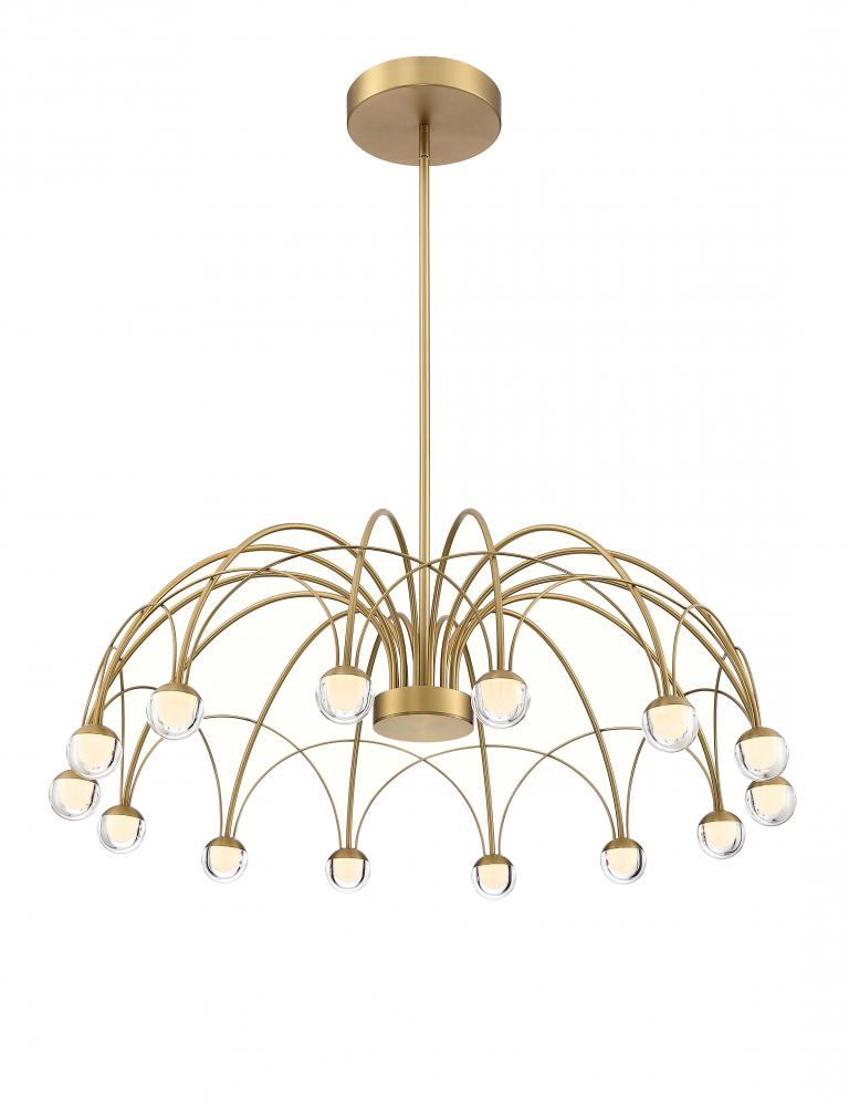 Chandelier Brushed Gold 3000 lm LED