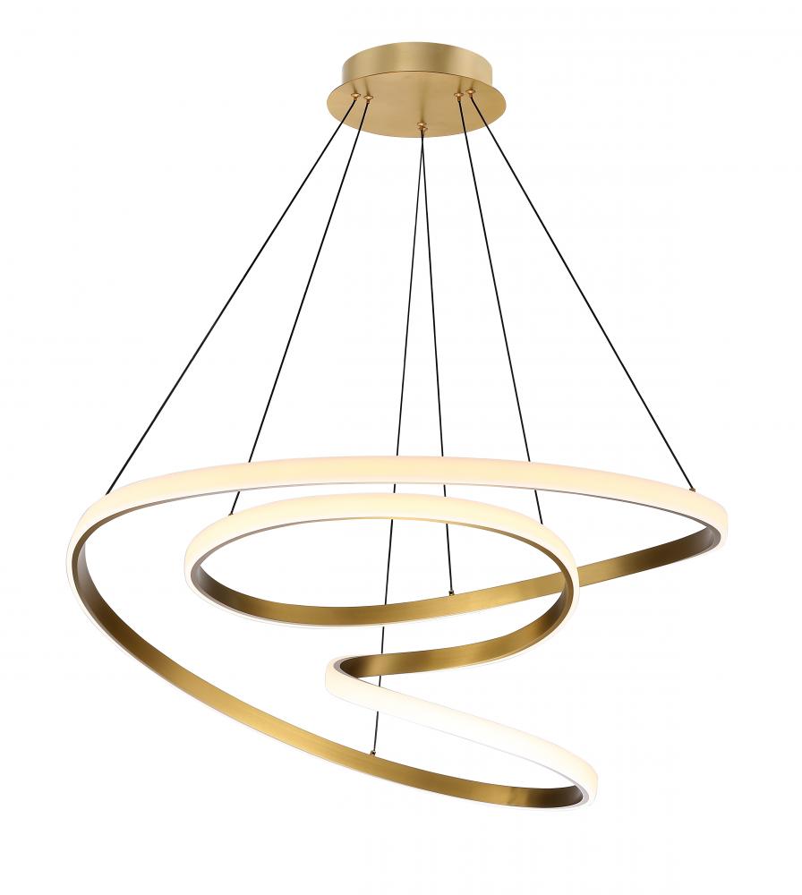 Chandelier Brushed Gold 7000 lm LED