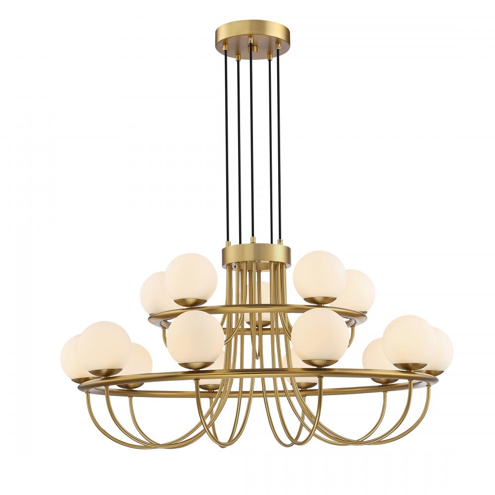 Chandelier Brushed Gold G9