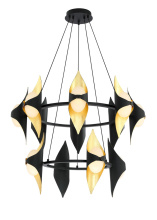 SDQ Lighting PD39312SB - Chandelier Sand Black