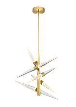 SDQ Lighting PD40005BG - Chandelier Brushed Gold
