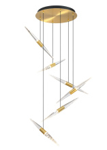 SDQ Lighting PD40006BG - Chandelier Brushed Gold