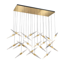 SDQ Lighting PD40021BG - Chandelier Brushed Gold