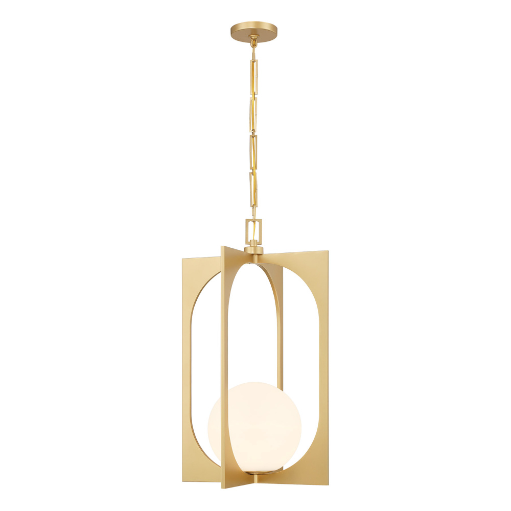 Harding 1-Light Pendant in Spun Gold